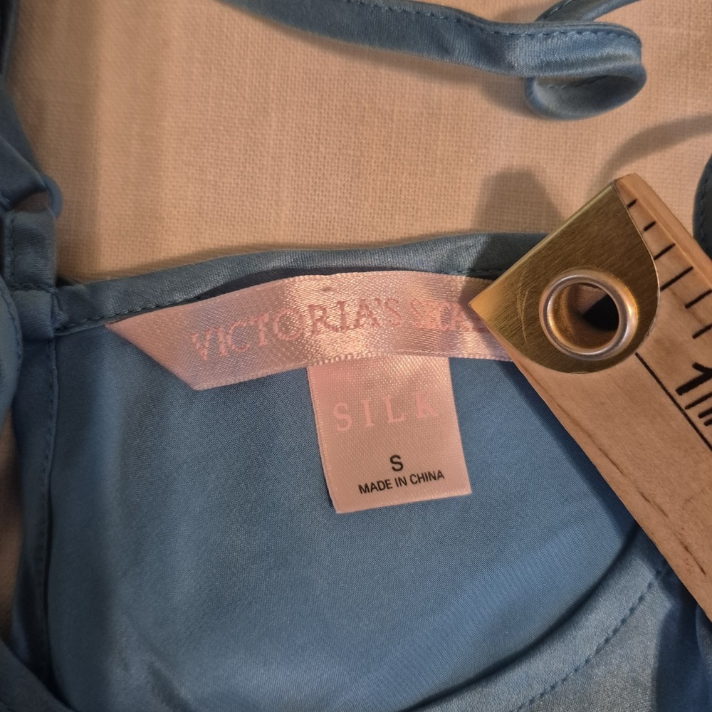 Vintage 2003 Victoria's Secret 100% Silk Ruffle Slip Dress Y2K Fairycore Mermaid - Picture 6 of 9